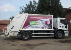 Çorum  yollarını FordCargo ile temizliyor